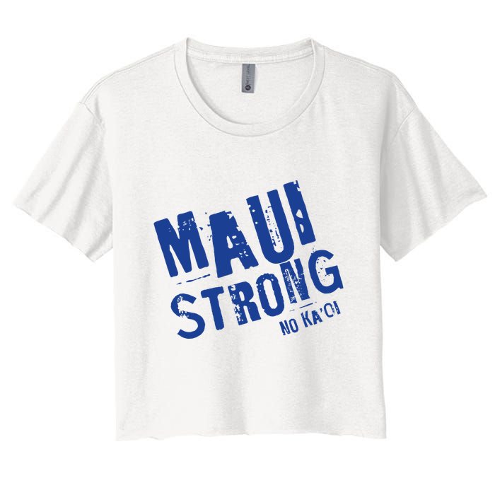 Maui Hawaii Strong Women's Crop Top Tee
