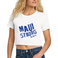 Maui Hawaii Strong Women's Crop Top Tee