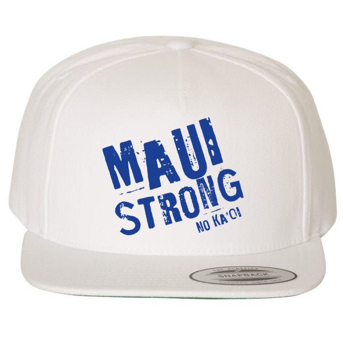Maui Hawaii Strong Wool Snapback Cap