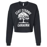 Maui Hawaii Strong Maui Wildfire Lahaina Survivor Cropped Pullover Crew