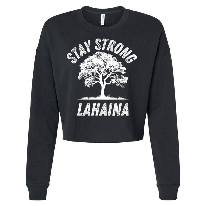 Maui Hawaii Strong Maui Wildfire Lahaina Survivor Cropped Pullover Crew