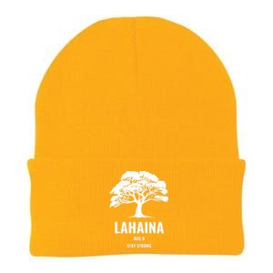 Maui Hawaii Strong Maui Wildfire Gift Lahaina Survivor Knit Cap Winter Beanie