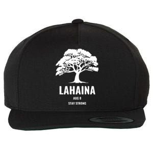 Maui Hawaii Strong Maui Wildfire Gift Lahaina Survivor Wool Snapback Cap