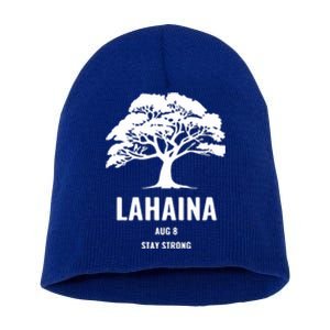 Maui Hawaii Strong Maui Wildfire Gift Lahaina Survivor Short Acrylic Beanie