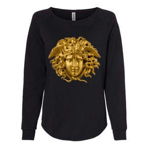 Medusa Head Snake Hair Greek Myth Gorgon Womens California Wash Sweatshirt