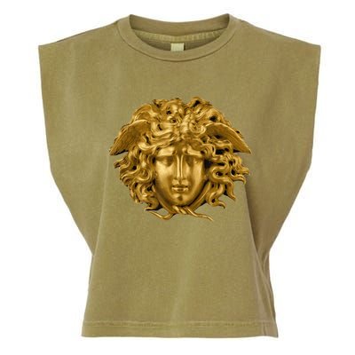 Medusa Head Snake Hair Greek Myth Gorgon Garment-Dyed Women's Muscle Tee