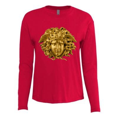 Medusa Head Snake Hair Greek Myth Gorgon Womens Cotton Relaxed Long Sleeve T-Shirt