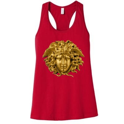 Medusa Head Snake Hair Greek Myth Gorgon Women's Racerback Tank