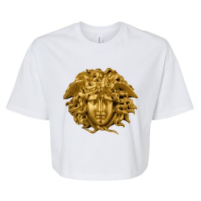 Medusa Head Snake Hair Greek Myth Gorgon Bella+Canvas Jersey Crop Tee