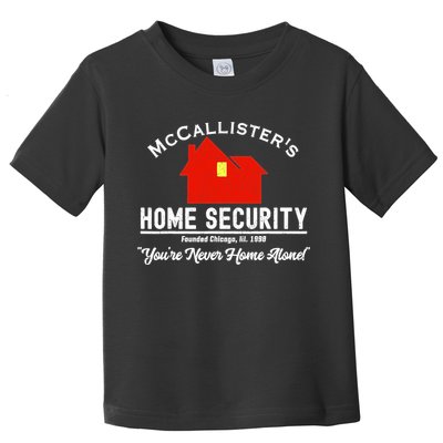 McCallister's Home Security Christmas Alone Chicago Burglars Toddler T-Shirt