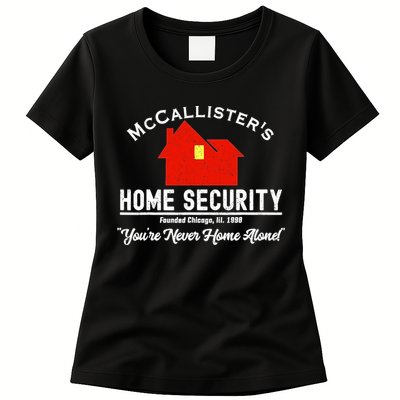 McCallister's Home Security Christmas Alone Chicago Burglars Womens T-Shirt