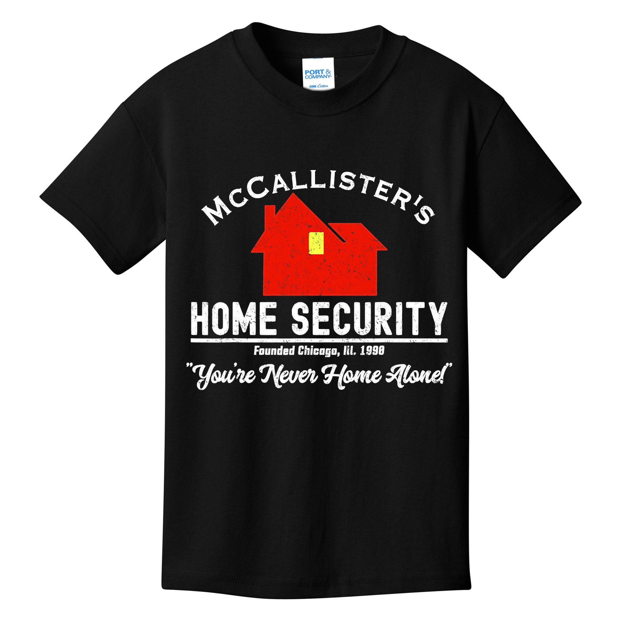 McCallister's Home Security Christmas Alone Chicago Burglars Kids T-Shirt