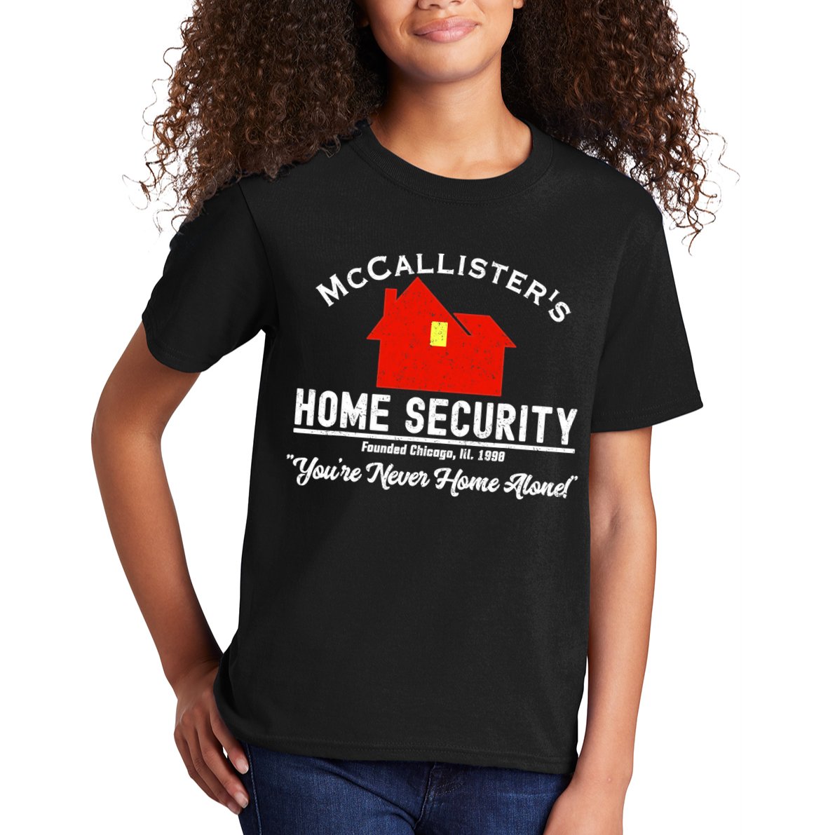 McCallister's Home Security Christmas Alone Chicago Burglars Kids T-Shirt