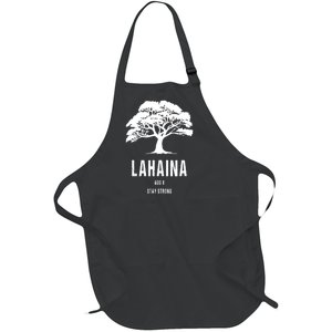 Maui Hawaii Strong Maui Wildfire Lahaina Survivor Full-Length Apron With Pockets