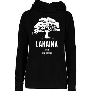 Maui Hawaii Strong Maui Wildfire Lahaina Survivor Womens Funnel Neck Pullover Hood