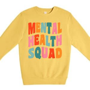 Mental Health Squad Awareness Premium Crewneck Sweatshirt