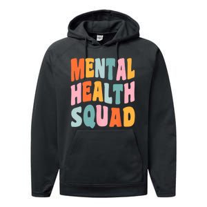 Mental Health Squad Awareness Performance Fleece Hoodie