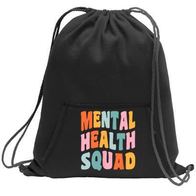 Mental Health Squad Awareness Sweatshirt Cinch Pack Bag