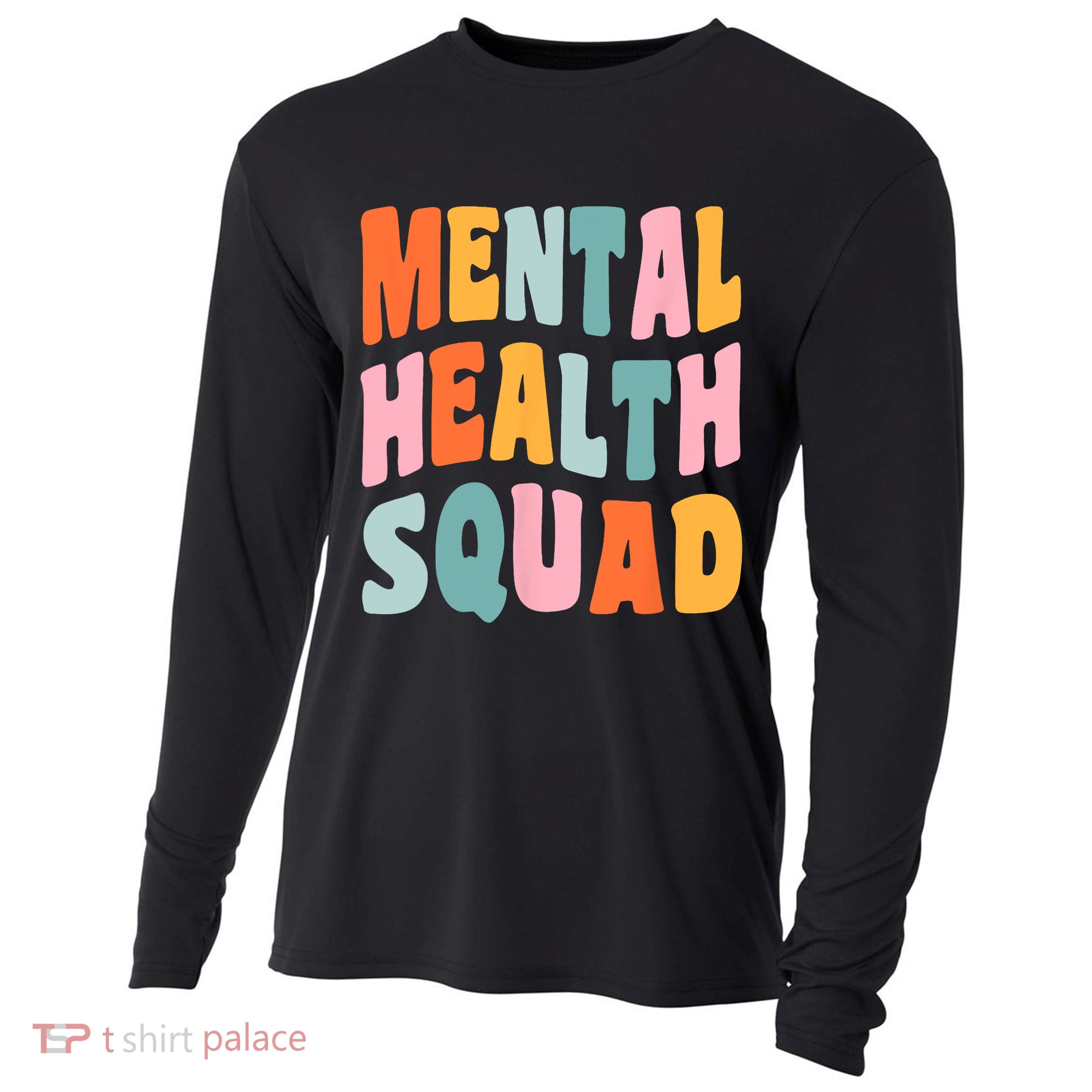 Mental Health Squad Awareness Cooling Performance Long Sleeve Crew