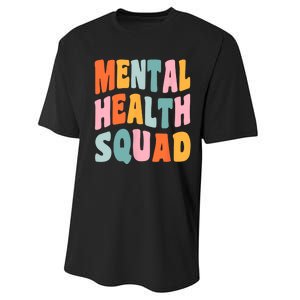 Mental Health Squad Awareness Performance Sprint T-Shirt