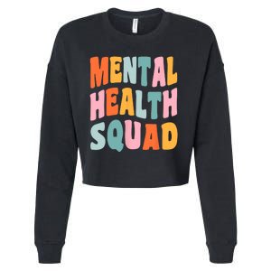 Mental Health Squad Awareness Cropped Pullover Crew