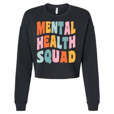 Mental Health Squad Awareness Cropped Pullover Crew