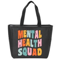 Mental Health Squad Awareness Zip Tote Bag