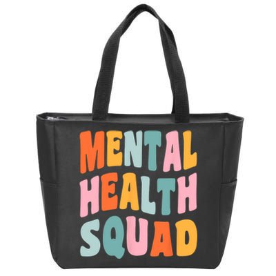 Mental Health Squad Awareness Zip Tote Bag