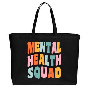 Mental Health Squad Awareness Cotton Canvas Jumbo Tote