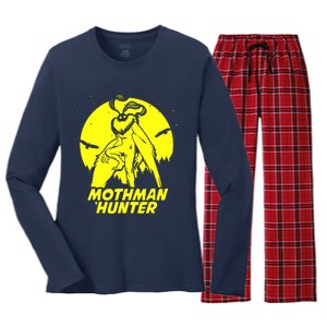 Mothman Hide & Seek Hunter Women's Long Sleeve Flannel Pajama Set 