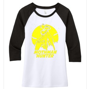 Mothman Hide & Seek Hunter Women's Tri-Blend 3/4-Sleeve Raglan Shirt