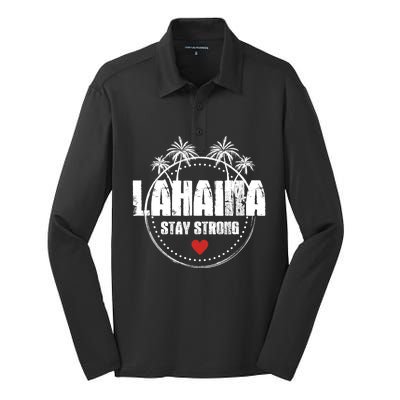 Maui Hawaii Strong Maui Lahaina Silk Touch Performance Long Sleeve Polo