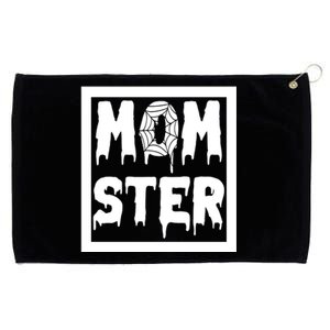 Momster Halloween Spooky Mom Grommeted Golf Towel