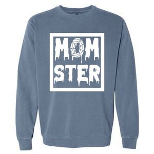 Momster Halloween Spooky Mom Garment-Dyed Sweatshirt