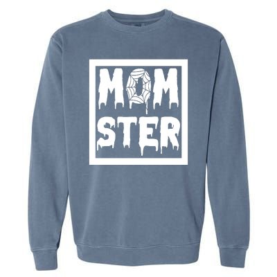 Momster Halloween Spooky Mom Garment-Dyed Sweatshirt