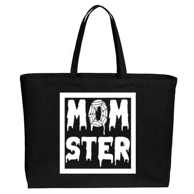 Momster Halloween Spooky Mom Cotton Canvas Jumbo Tote