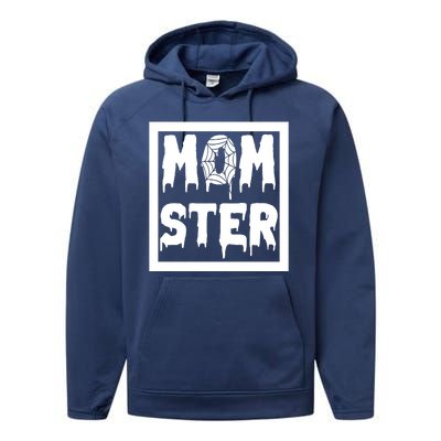 Momster Halloween Spooky Mom Performance Fleece Hoodie