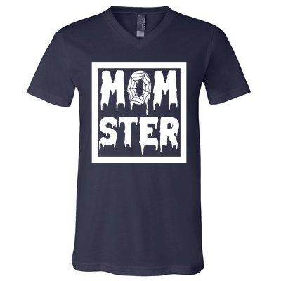 Momster Halloween Spooky Mom V-Neck T-Shirt