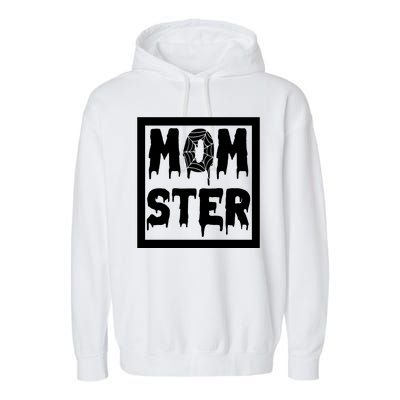 Momster Halloween Spooky Mom Garment-Dyed Fleece Hoodie