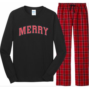 Merry Holiday Season Winter Vibes Christmas Cool Gift Long Sleeve Pajama Set