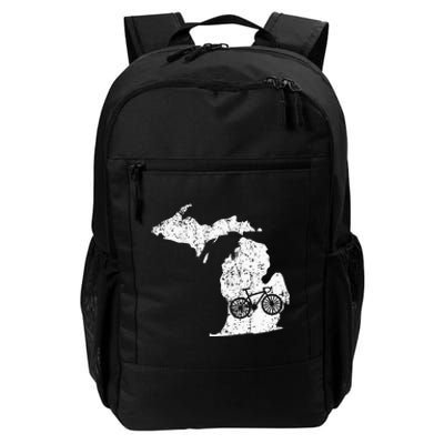 Michigan Home State Bike Cycling Triathlon Gift Daily Commute Backpack