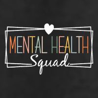 Mental Health Squad Brain Illness Mental Health Awareness 7 Panel Mesh Trucker Snapback Hat