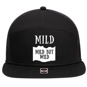 Mild Hot Sauce Packet Group Costume 7 Panel Mesh Trucker Snapback Hat