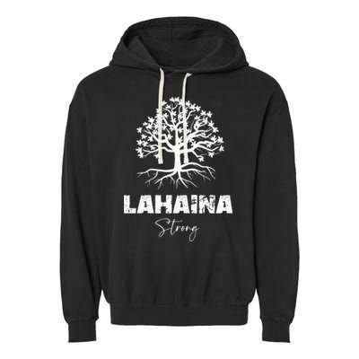 Maui Hawaii Strong Maui Wildfire Lahaina Survivor Garment-Dyed Fleece Hoodie