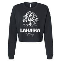 Maui Hawaii Strong Maui Wildfire Lahaina Survivor Cropped Pullover Crew