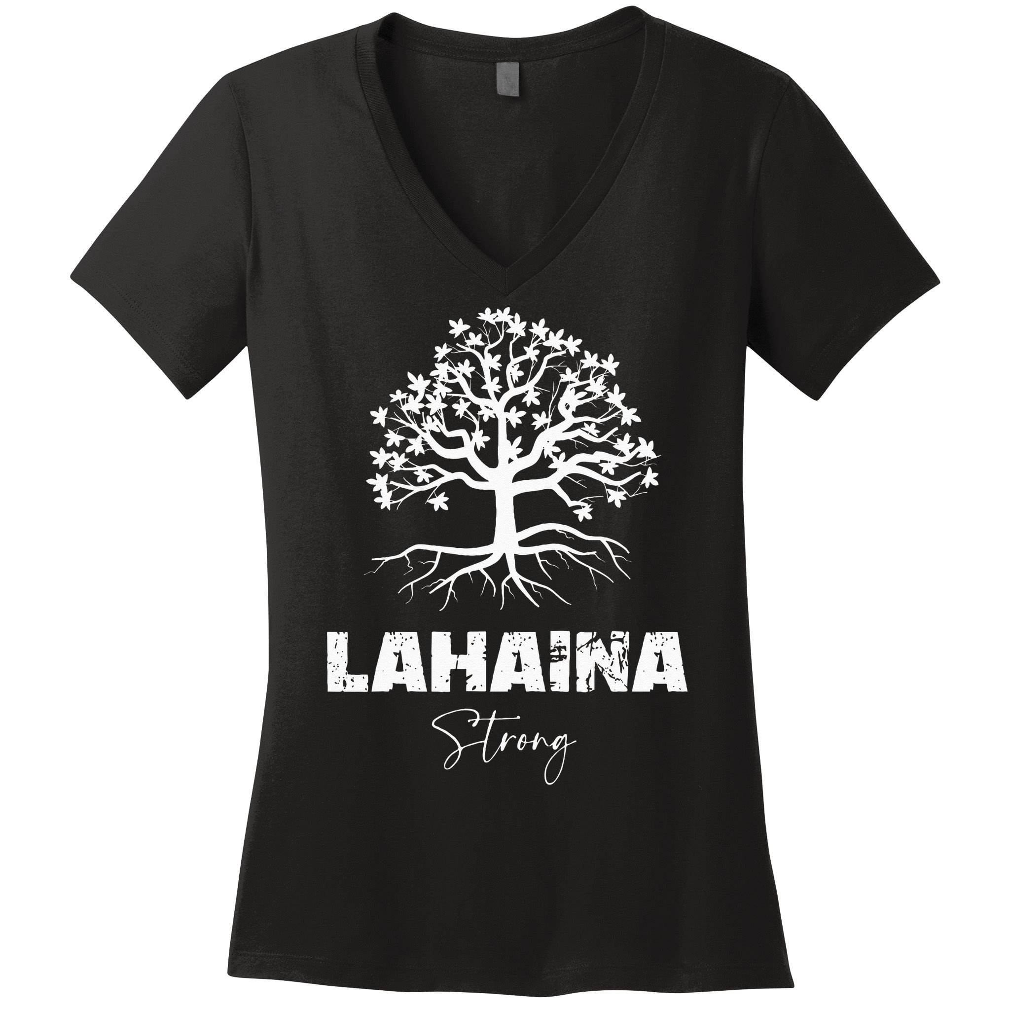 Maui Hawaii Strong Maui Wildfire Lahaina Survivor Women's V-Neck T-Shirt