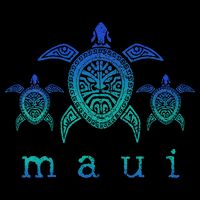 Maui Hawaii Sea Turtles Hawaiian Scuba Diving Souvenir Cooling Performance Crew T-Shirt