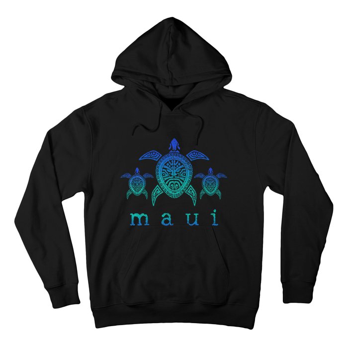 Maui Hawaii Sea Turtles Hawaiian Scuba Diving Souvenir Hoodie