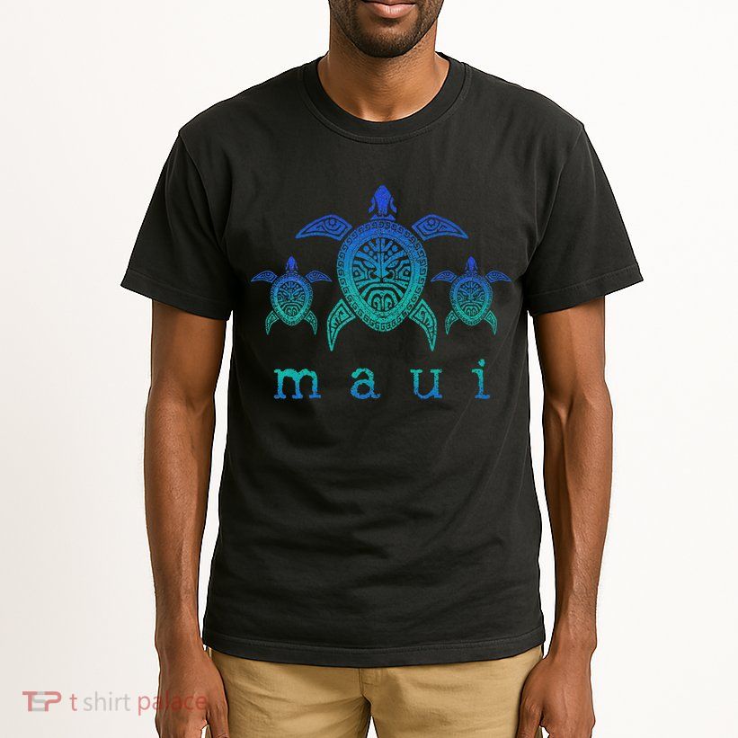 Maui Hawaii Sea Turtles Hawaiian Scuba Diving Souvenir Tall T-Shirt