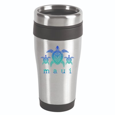 Maui Hawaii Sea Turtles Hawaiian Scuba Diving Souvenir 16oz Travel Tumbler